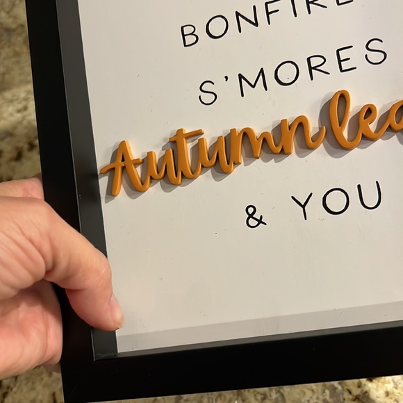 Fall Wood Sign “Every year I fall for Bonfires S’more‘s Autumn Leaves and You” - Picture 9 of 10